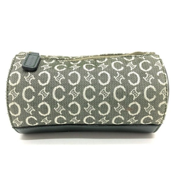 CELINE C Macadam Cosmetics Pouch Pouch Canvas khaki/GoldHardware - Picture 1 of 11